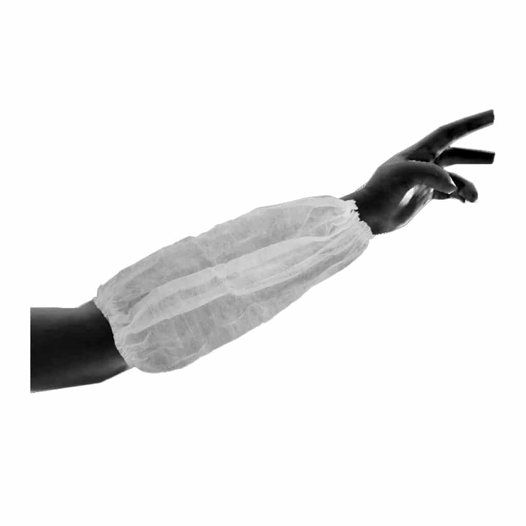 tek kullanımlık tela kolluk (nefes alan doku beyaz)