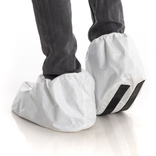 tek kullanımlık lamineli bot galoş (kaydırmaz tabanlı beyaz)